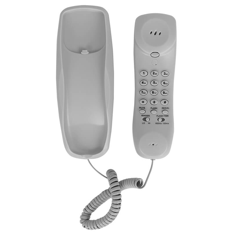 โทรศัพท์บ้าน โทรศัพท์แขวนผนัง ยี่ห้อ REACH รุ่น HT-2102 สี LIGHT GREY_3